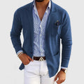 Herren Strickjacke mit Knöpfen - Reverskragen mit Taschen