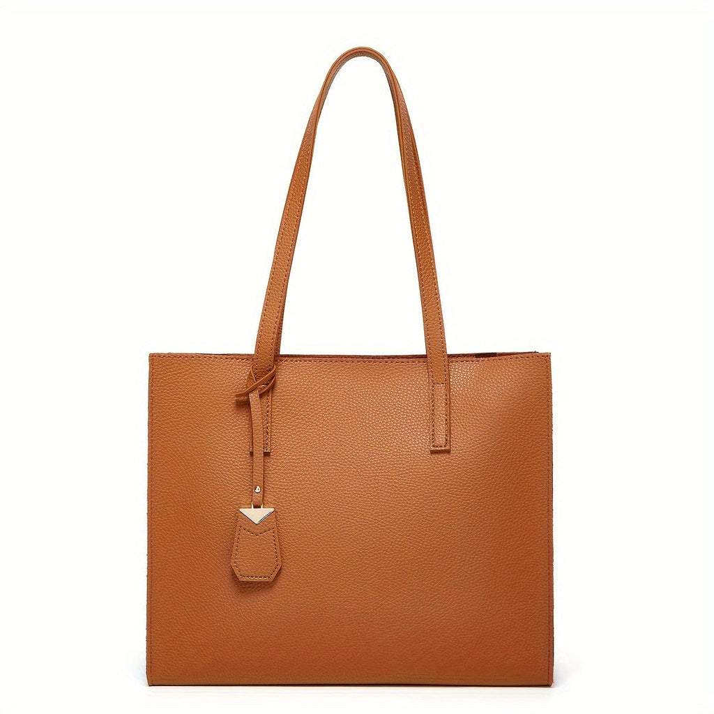 Damen Pendler Tote Bag - Kieselstruktur & oberer Griff