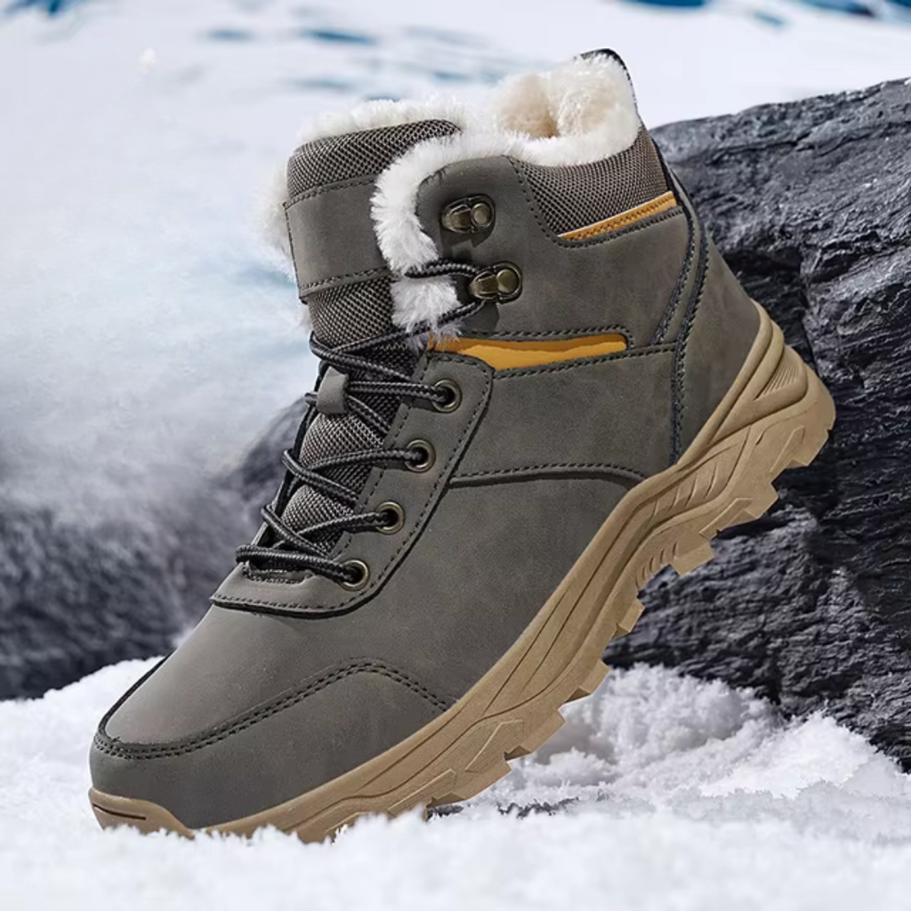 Herren Wasserfeste Winterstiefel – Isoliert & Robuste Traktion