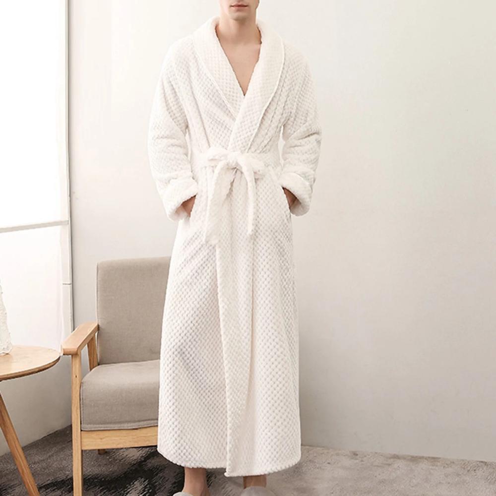 Unisex Langer Bademantel - Schalkragen Loungewear