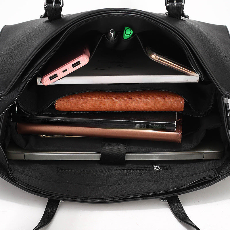 Damen Große Arbeits-Tote Bag - Gepolstertes Laptop-Fach
