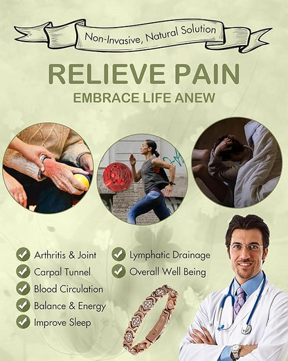 🔥Diystar® Copper Bracelets for Women. Pure Copper Magnetic Bracelet with 3800 Gauss Effective Magnets