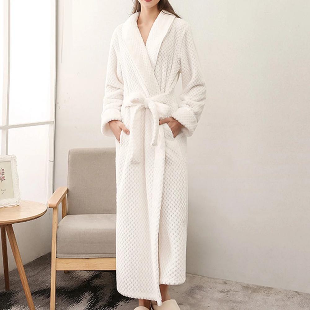 Unisex Langer Bademantel - Schalkragen Loungewear