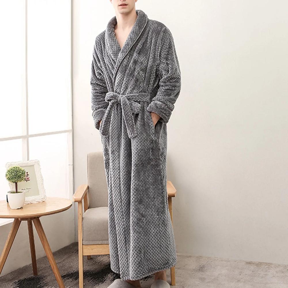 Unisex Langer Bademantel - Schalkragen Loungewear