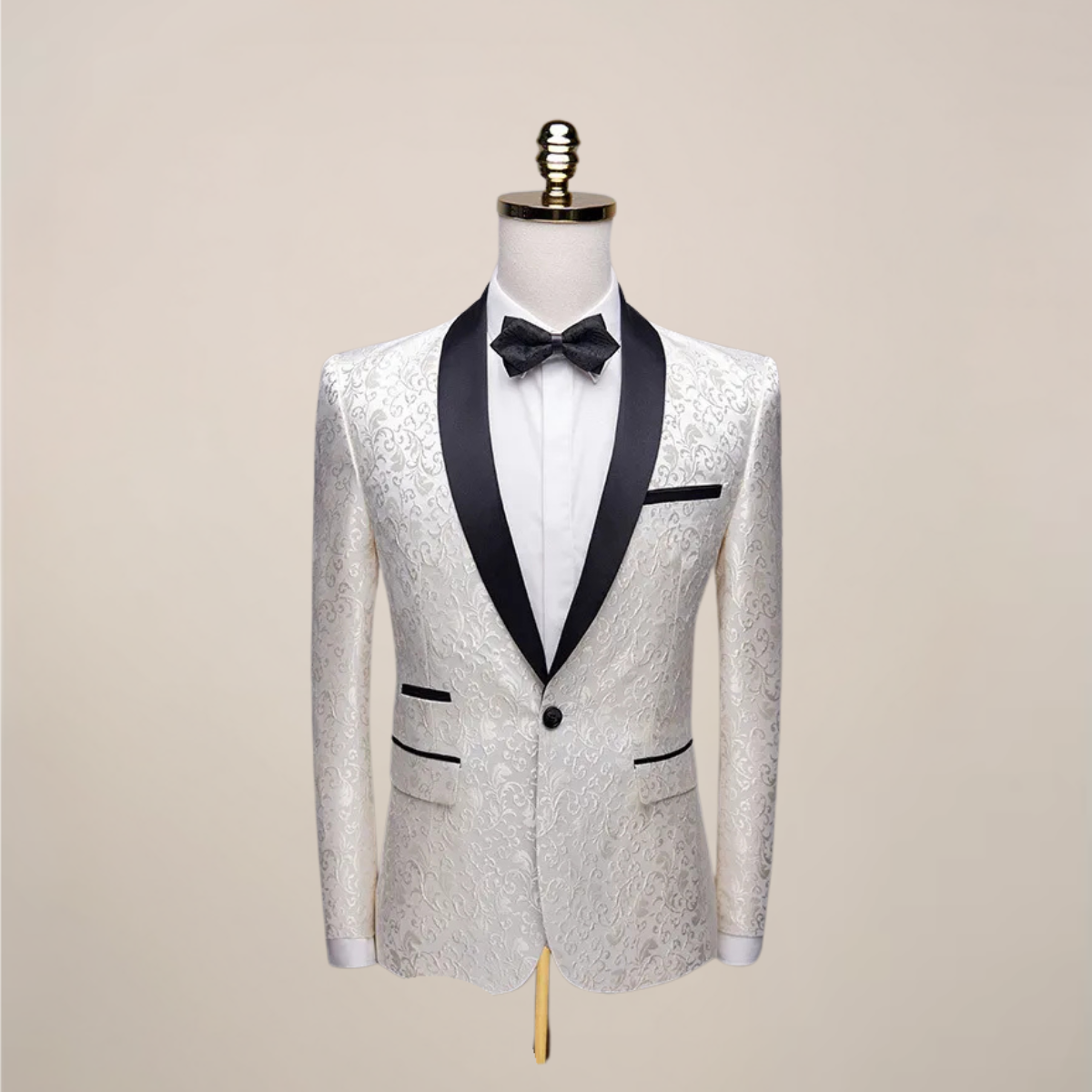 Herren Smoking Blazer - Bestickt & Schmale Passform