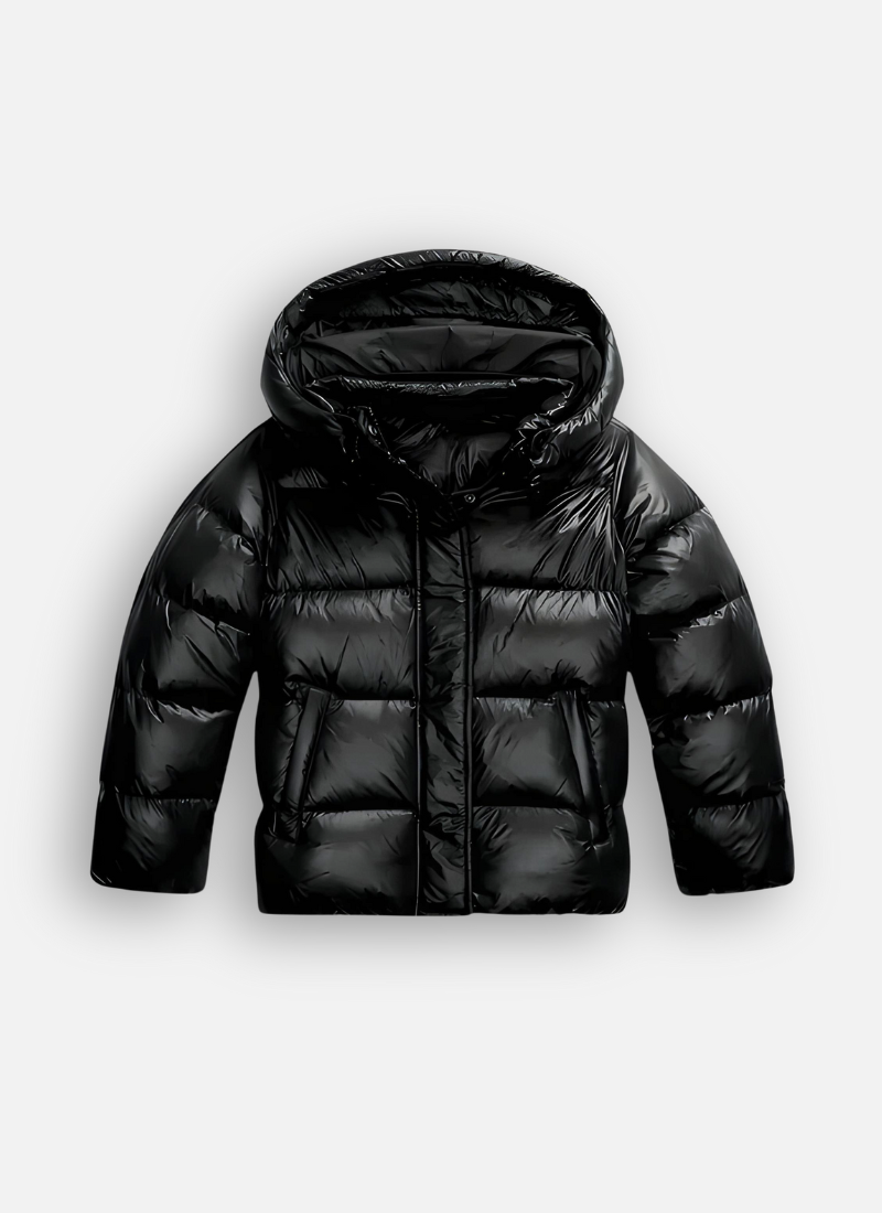 Damen Puffer Jacke - Slim Fit mit Kapuze
