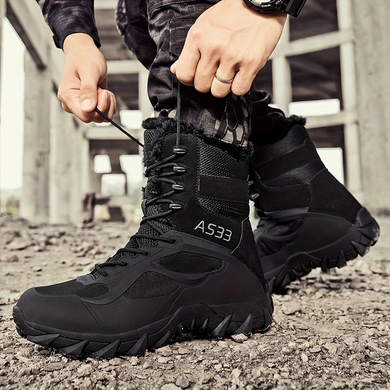 Herren Taktische Schnür-Kampfstiefel - Anti-Rutsch Knöchelunterstützung Schuhwerk