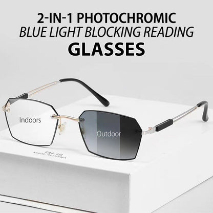 2 - in - 1 Photochromic Blue Light Blocking Reading Glasses - ALPINE WEAR