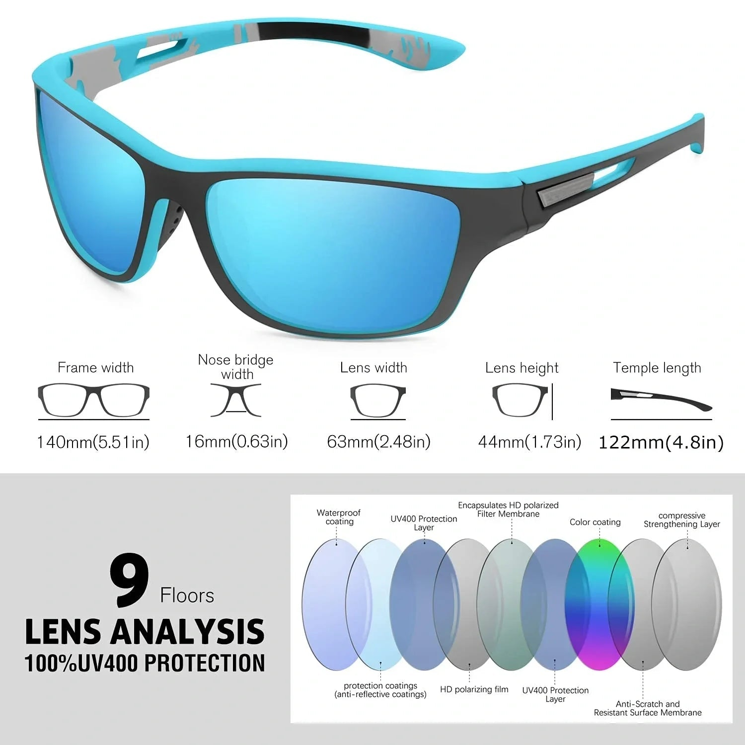 2023 Men's Outdoor Sports Sunglasses with Anti - glare Polarized Lens（50% OFF） - ALPINE WEAR