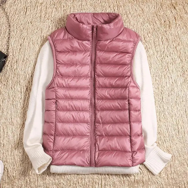 Damen Ultra Leichte Puffer Gilet - Gesteppt & Packbar