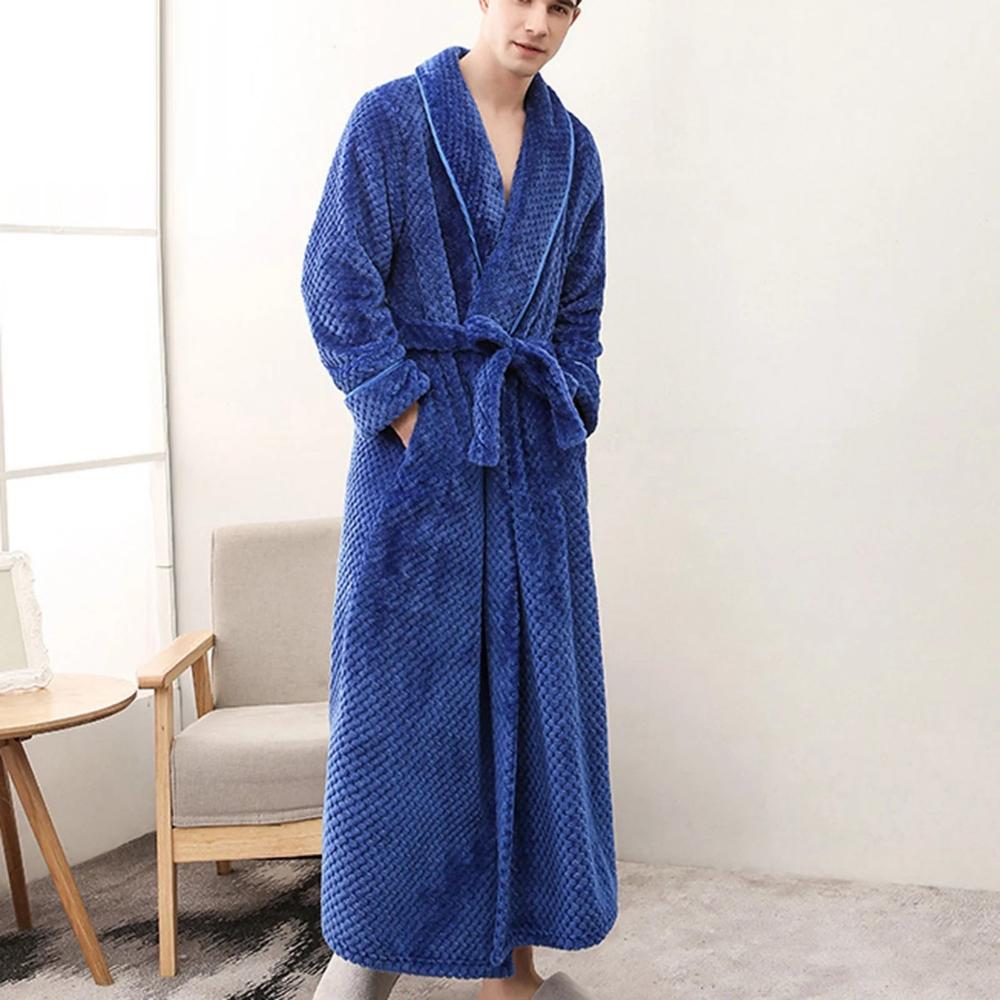 Unisex Langer Bademantel - Schalkragen Loungewear