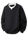 Herren Strickpullover - Oversized Fit mit Bündchenärmeln