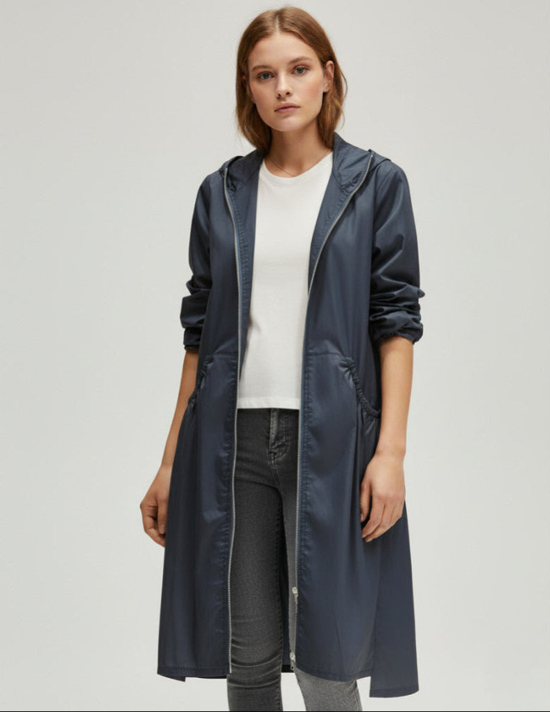 Damen Lange Wasserdichte Jacke - Warme Oberbekleidung