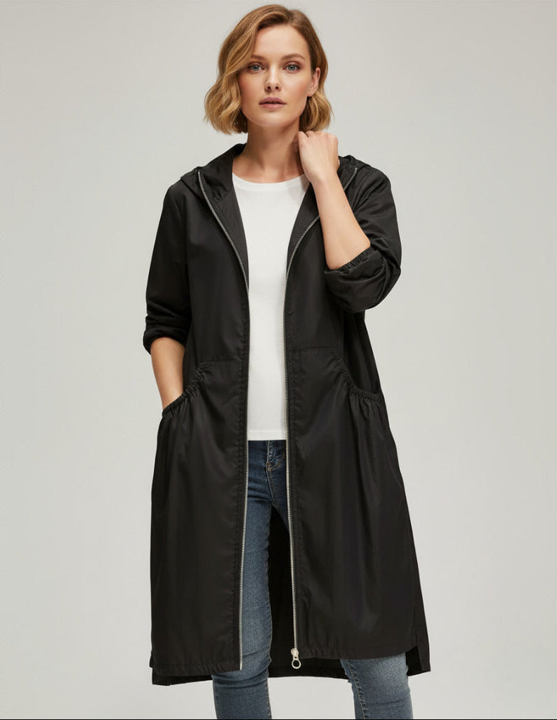 Damen Lange Wasserdichte Jacke - Warme Oberbekleidung
