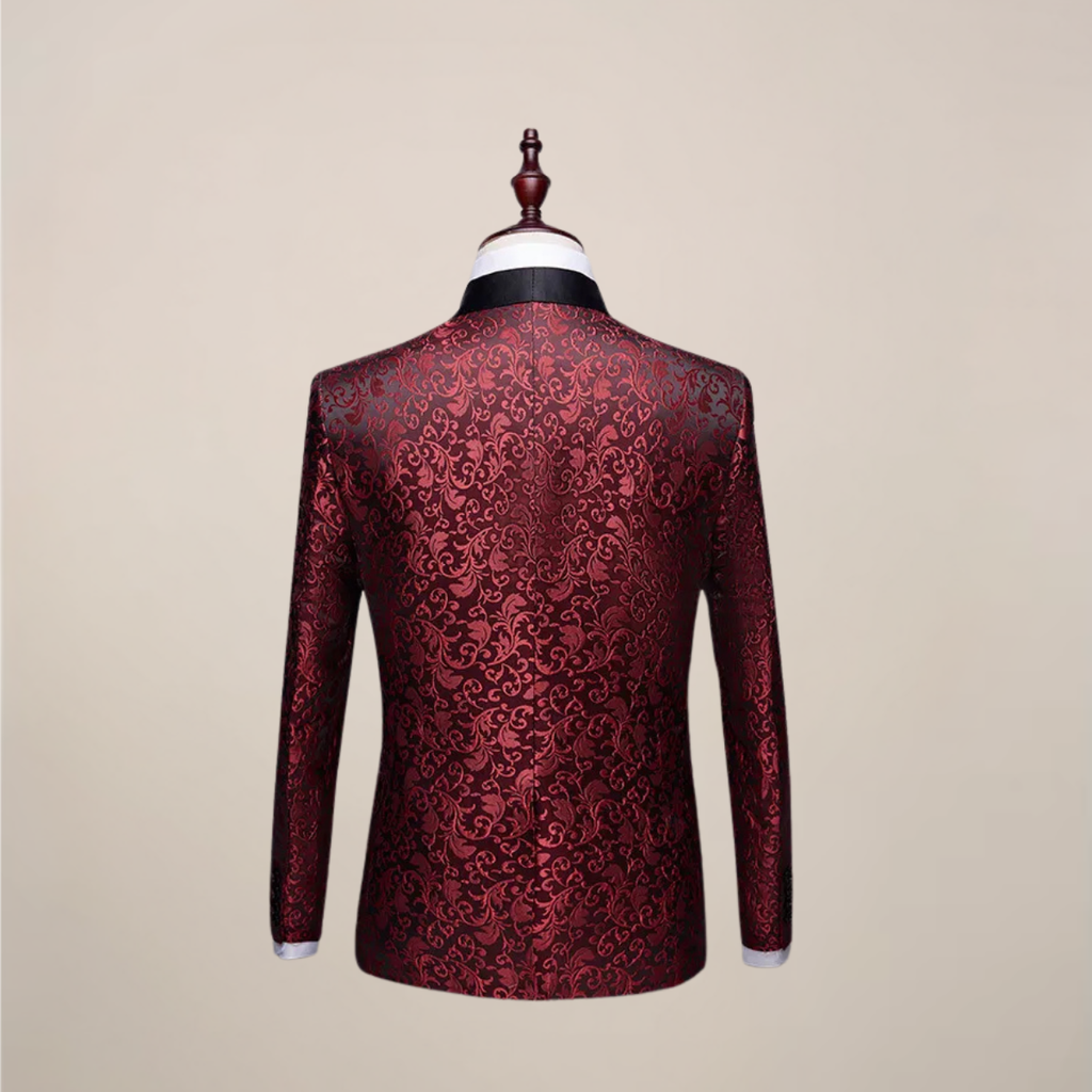 Herren Smoking Blazer - Bestickt & Schmale Passform
