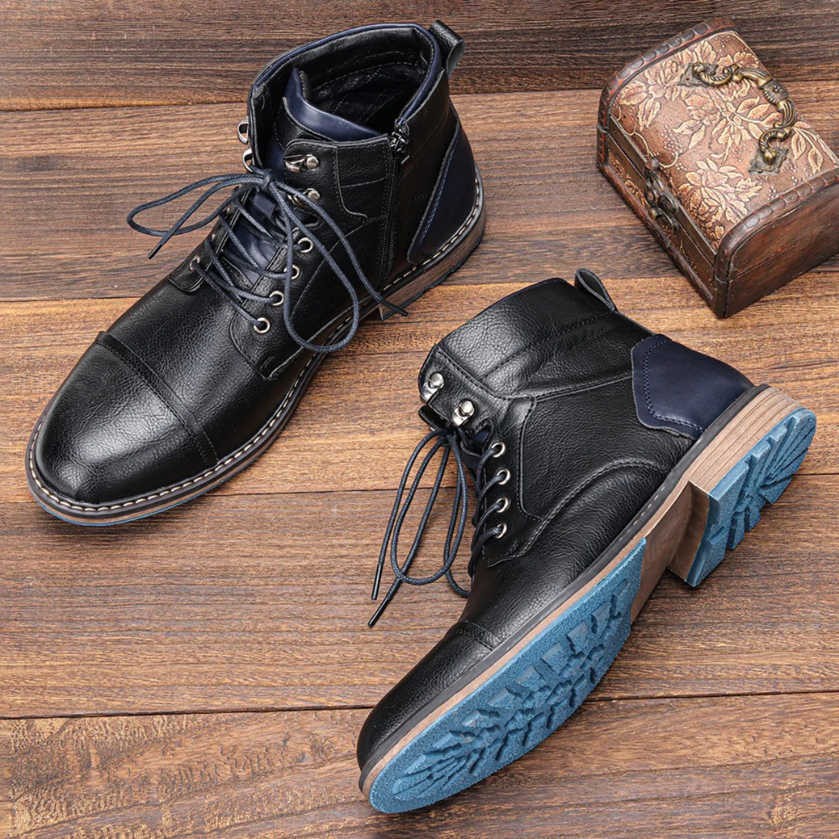 Herren Stiefeletten – Vintage Schnürstiefel