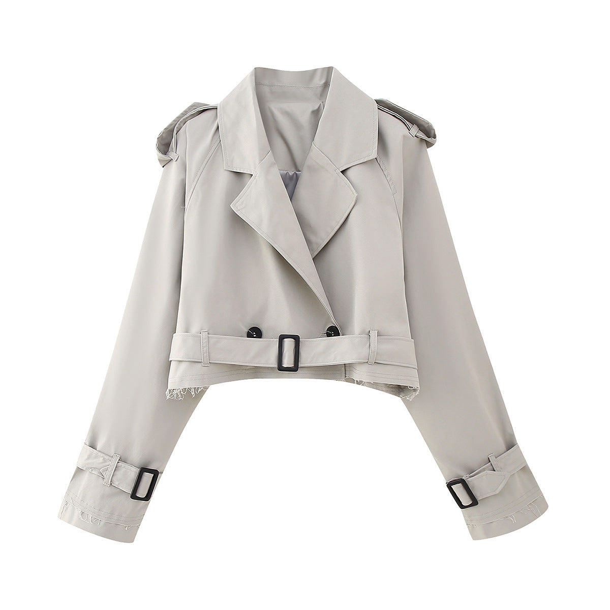 Damen Kurzer Trenchcoat – Stilvolle taillierte Oberbekleidung