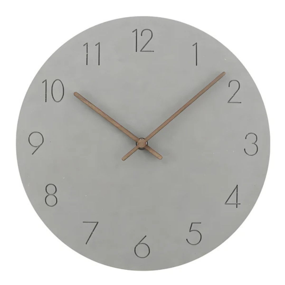 Minimalistische Große Wanduhr - Rund und Geräuschlos