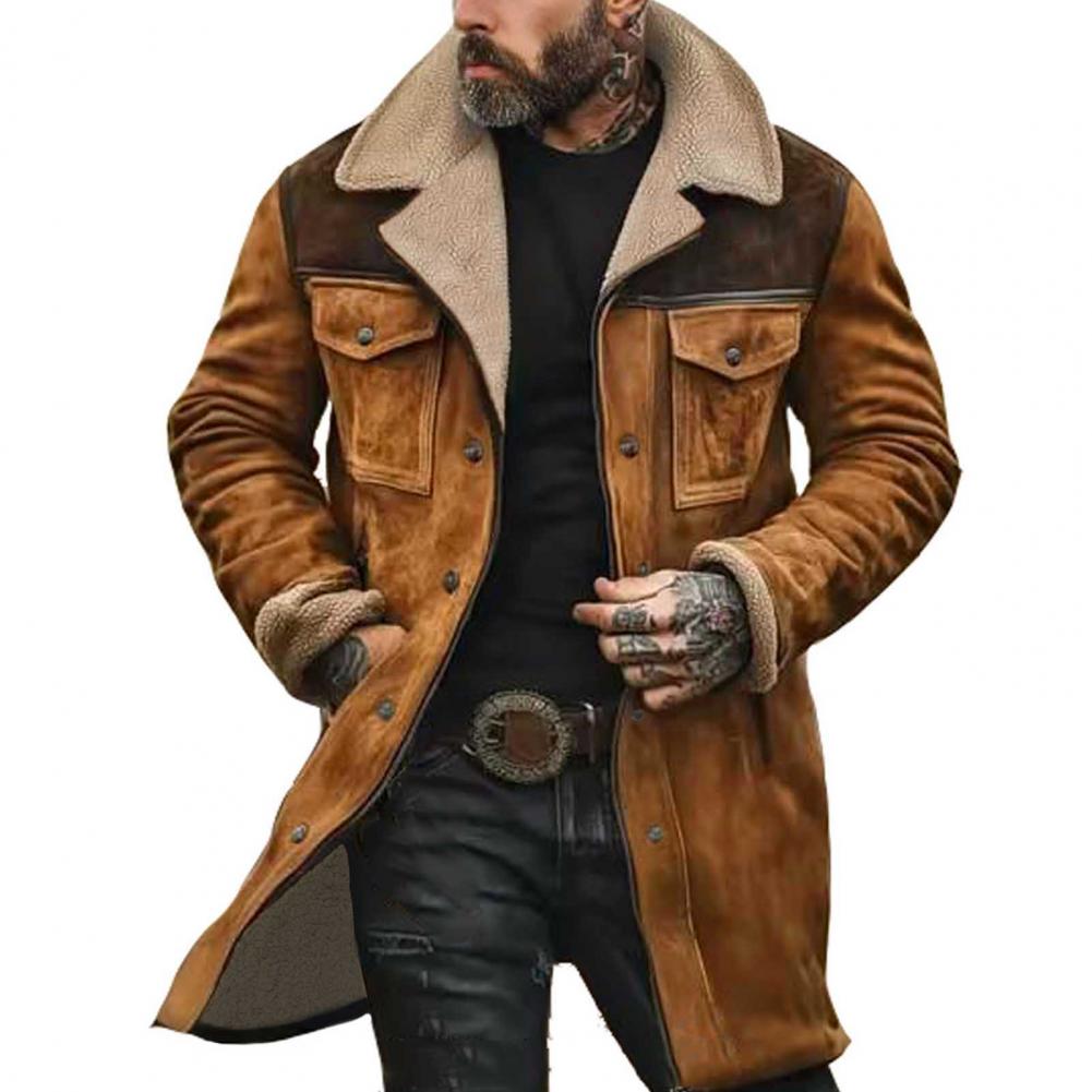 Herren Trenchcoat - Mittellang mit Knopf Taschen
