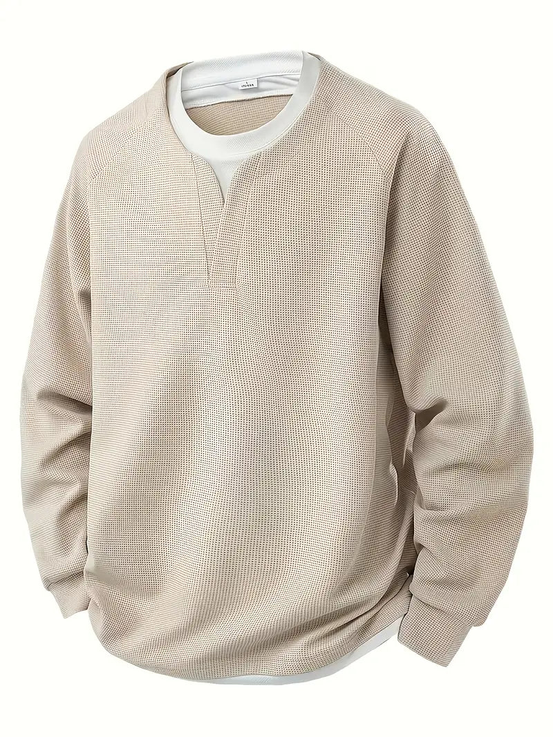 Herren Strickpullover - Oversized Fit mit Bündchenärmeln