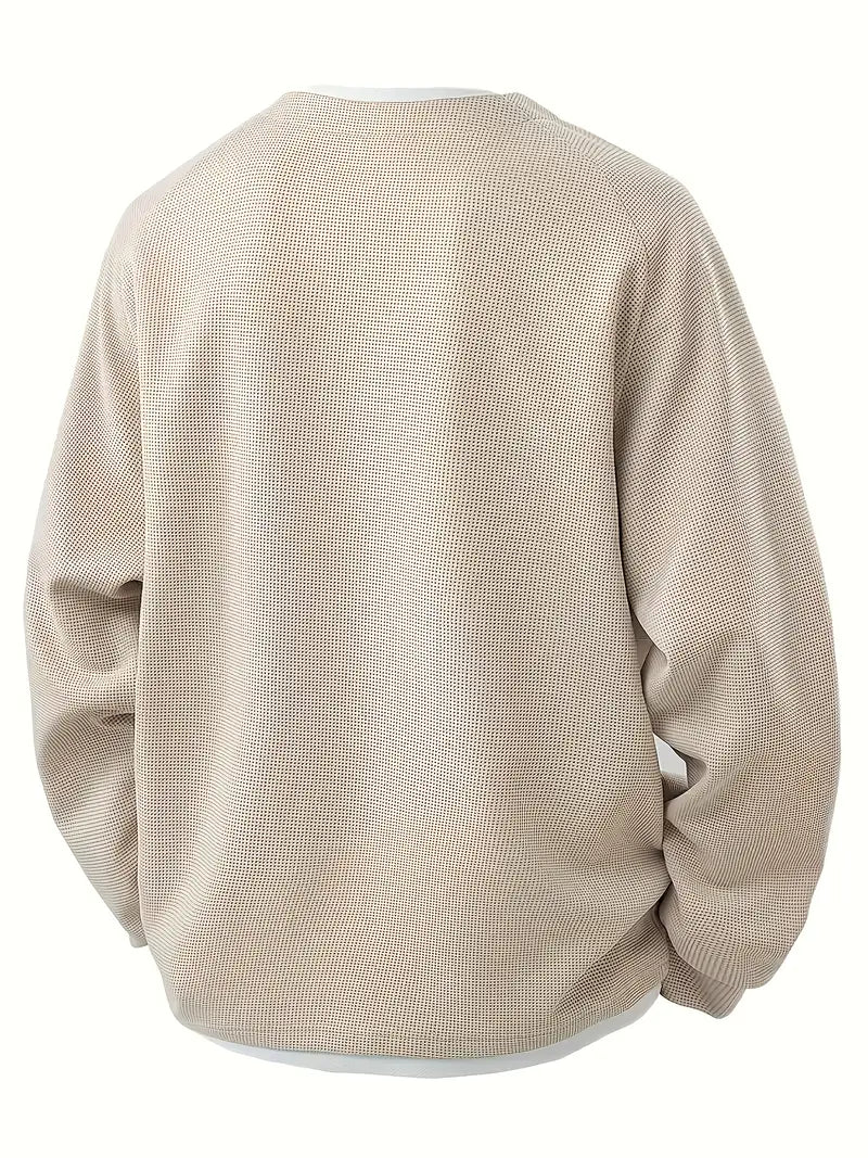 Herren Strickpullover - Oversized Fit mit Bündchenärmeln