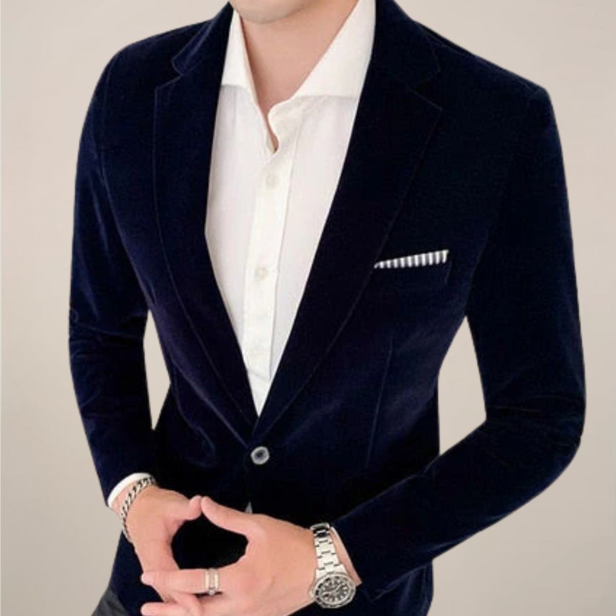 Herren Blazer Jacke - Einreihig & Maßgeschneiderte Passform