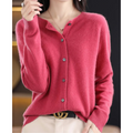 Damen Strickjacke - Knopfleiste & Lockere Passform