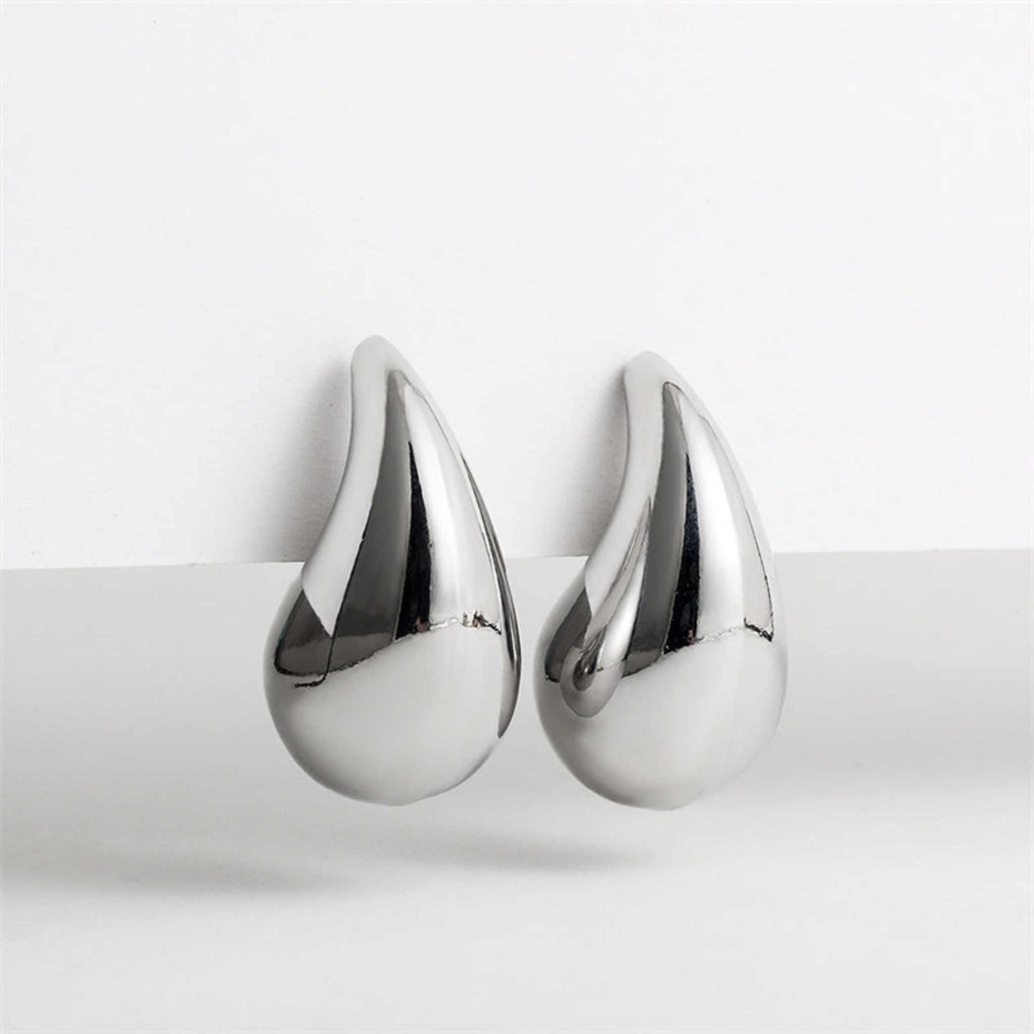 Damen Ohrringe Tropfenform - Große Chunky Statement Stecker