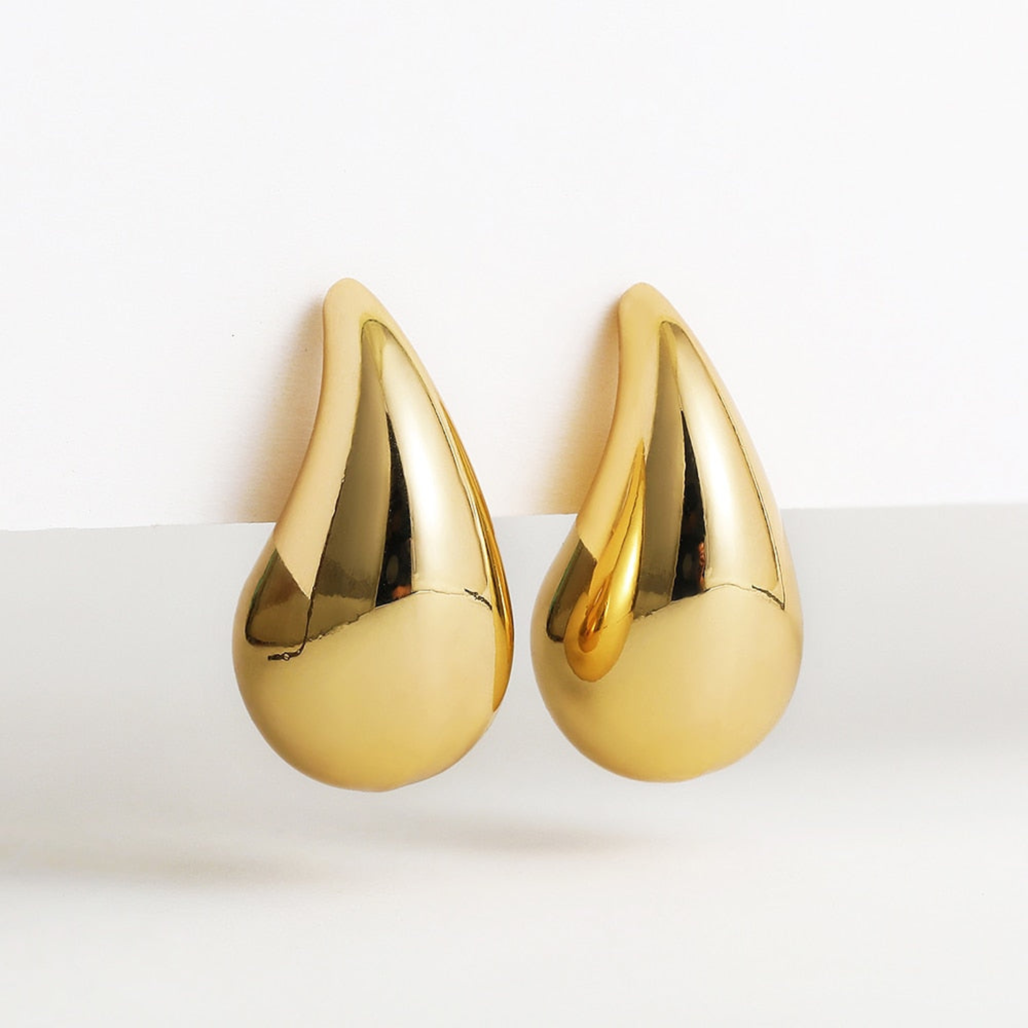 Damen Ohrringe Tropfenform - Große Chunky Statement Stecker