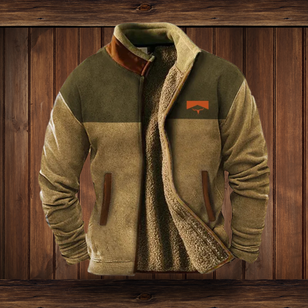 Herren Fleece Jacke - Stehkragen mit Weichem Futter