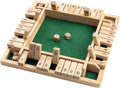 Holz Würfelspiel Brettspiel – Zahlen Lernspiel für Familien