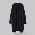 Damen Langer Cardigan – Oversized mit Aufgesetzten Taschen
