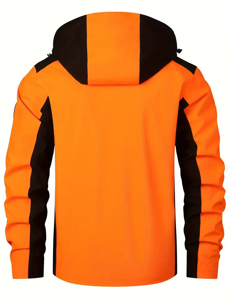 Herren Reflektierend Outdoorjacke - Wasserdicht mit Kapuze