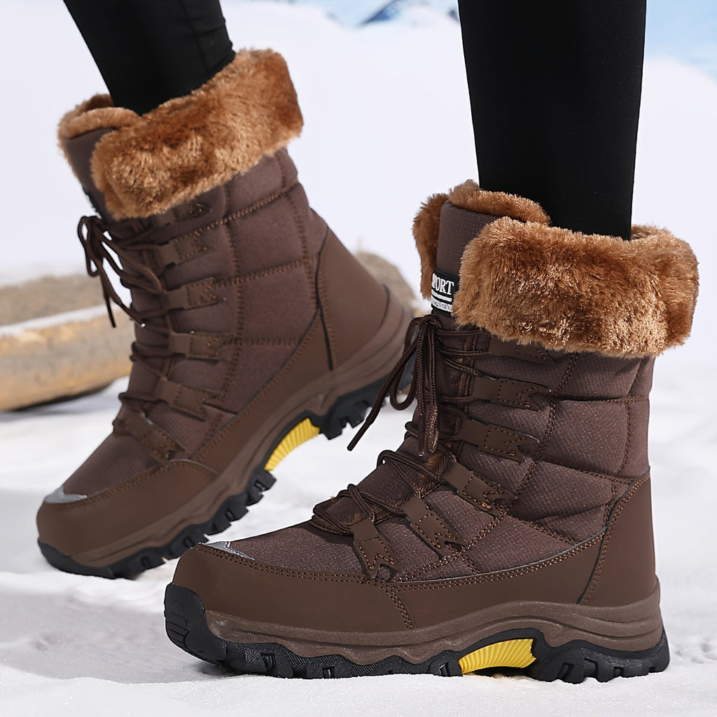 Damen Winter-Stiefeletten - Warm gefüttert mit Rutschfester Sohle