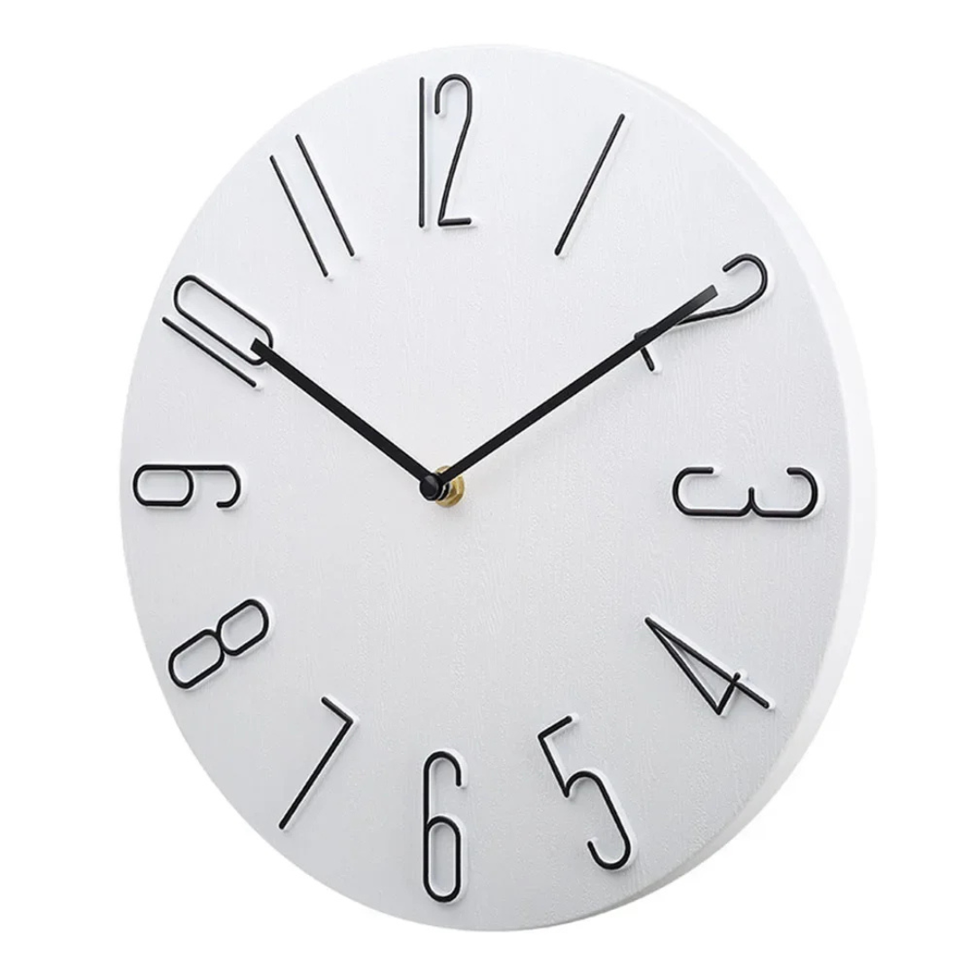 Wanduhr Minimalistisch - Geräuschlos und Rund