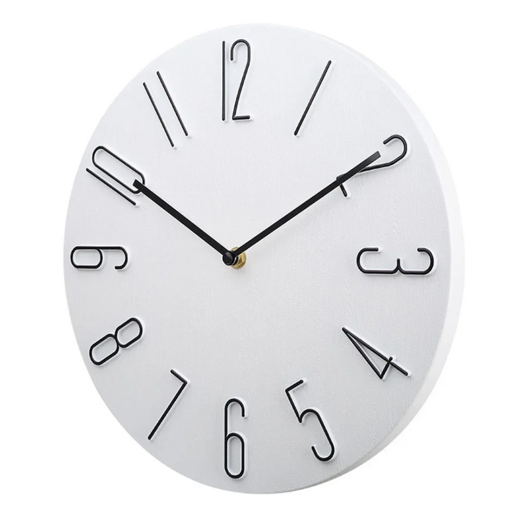 Wanduhr Minimalistisch - Geräuschlos und Rund