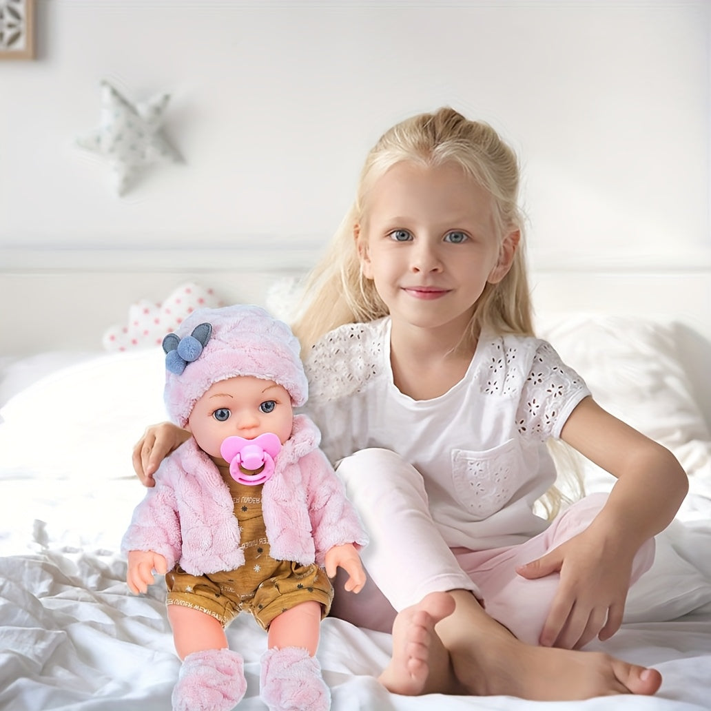 Realistische Baby-Spielpuppe – Weichkörper & Kuschel-Outfit
