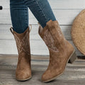 Damen-Cowboy-Stiefel – Western-Naht-Design