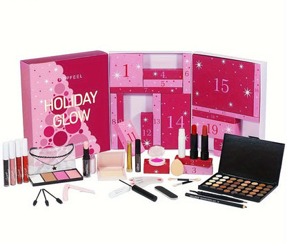 Damen 24 Tage Kosmetik Kollektion - Adventskalender Feiertags Make-up Kit
