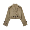 Damen Kurzer Trenchcoat – Stilvolle taillierte Oberbekleidung