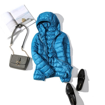 Damen Kapuzen-Pufferjacke - Gemütliche Oberbekleidung