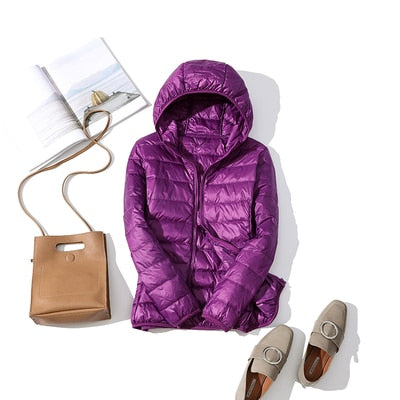 Damen Kapuzen-Pufferjacke - Gemütliche Oberbekleidung