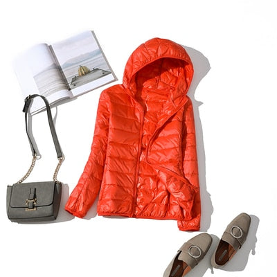 Damen Kapuzen-Pufferjacke - Gemütliche Oberbekleidung