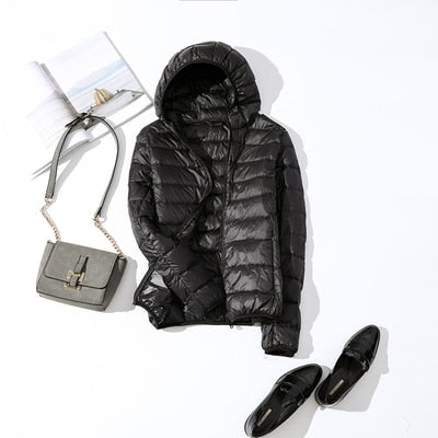 Damen Kapuzen-Pufferjacke - Gemütliche Oberbekleidung