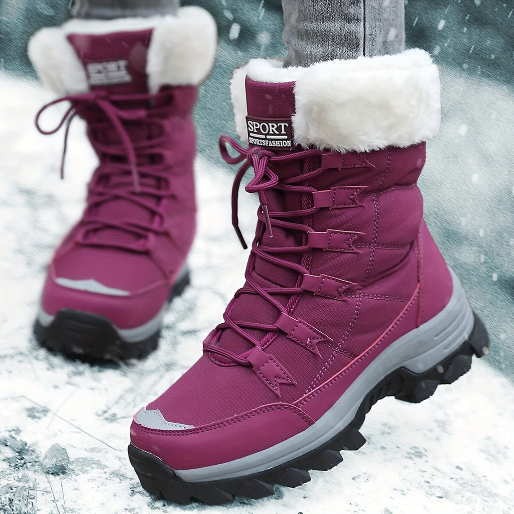 Damen Winter-Stiefeletten - Warm gefüttert mit Rutschfester Sohle
