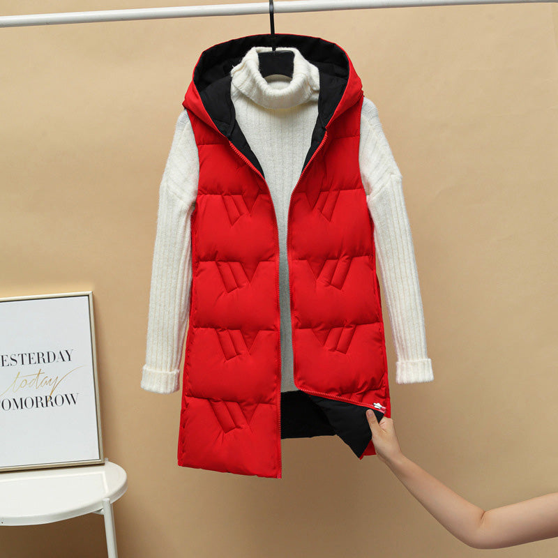 Damen Puffer Gilet mit Kapuze - Gepolsterte Weste & Gesteppt
