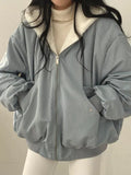 Damen Wende-Winterjacke - Warme Oversized Passform