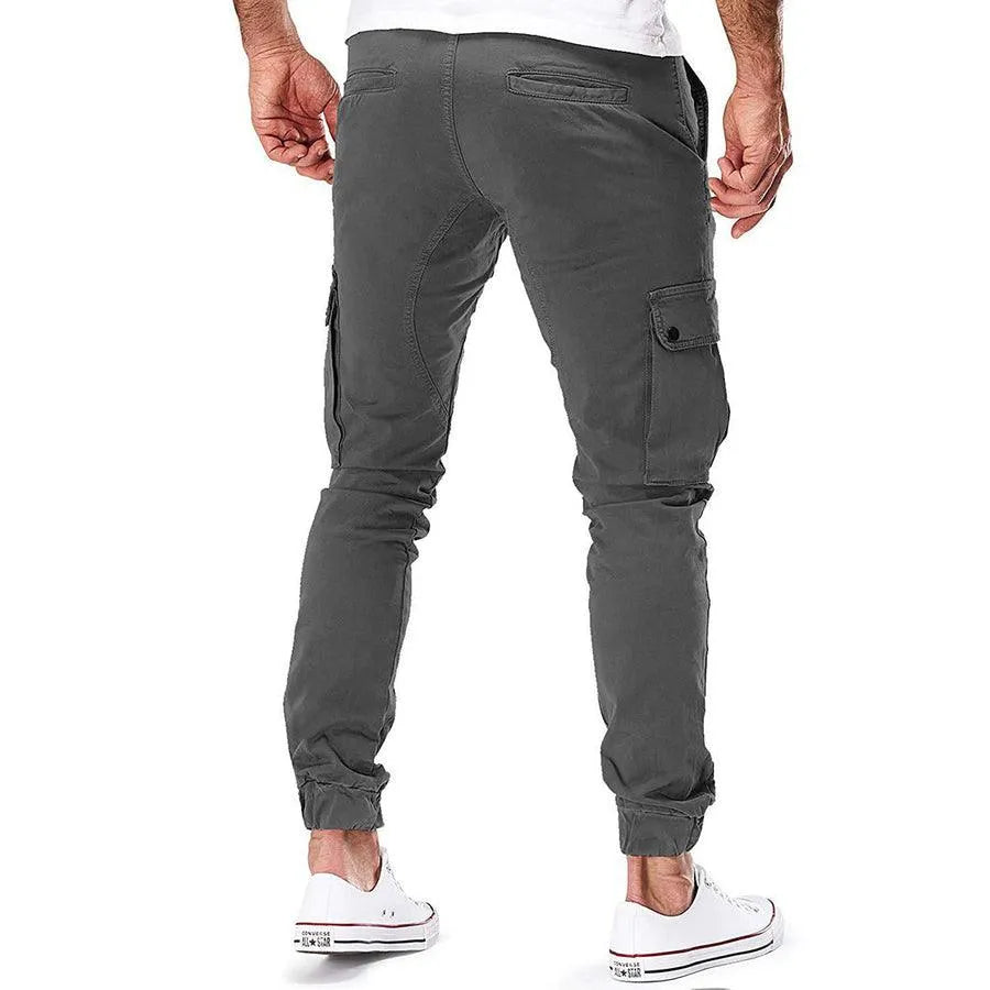 Herren-Kordelzug-Cargohose - Slim-Fit-Jogger-Stil