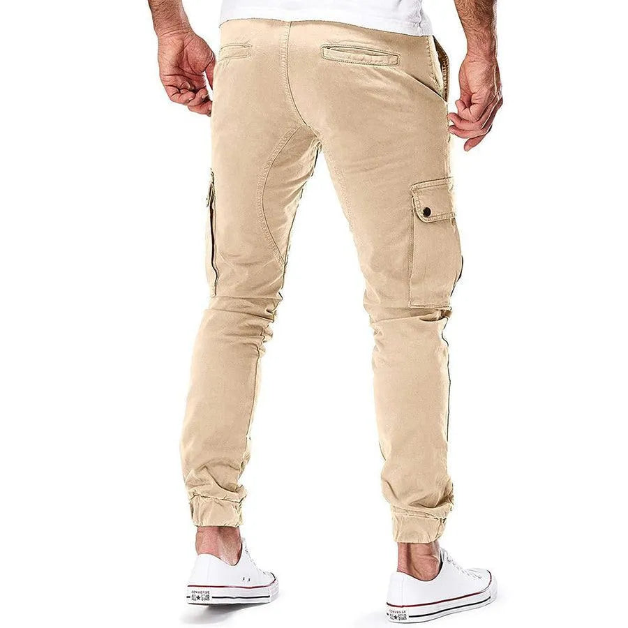 Herren-Kordelzug-Cargohose - Slim-Fit-Jogger-Stil