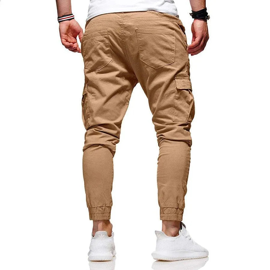 Herren-Kordelzug-Cargohose - Slim-Fit-Jogger-Stil